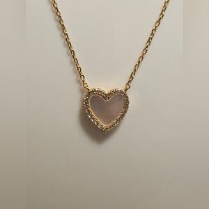 Giani Bernini 18k Gold Plated Sterling Silver 925 CZ Heart Pendant Necklace